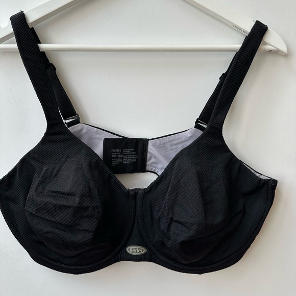 BERLEI - High Performance Underwire Non Padded Sports Bra Black - 18DD (US 40DD) - Picture 5 of 13